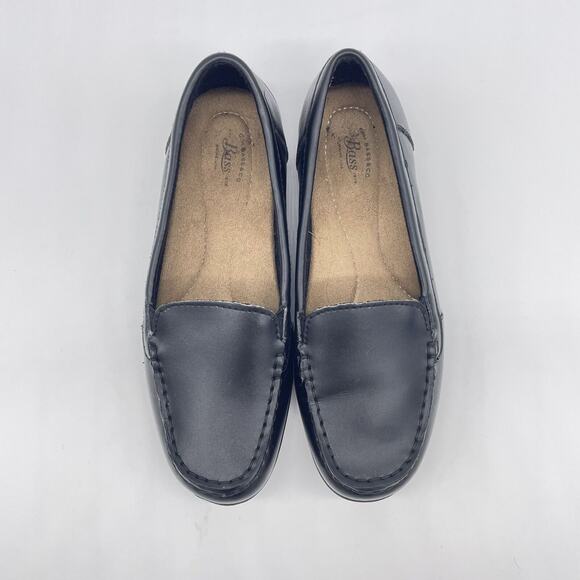 G.h. Bass & Co Womens Ann Black Leather Slip On Casual Loafer Shoes Size 7.5 - Picture 7 of 9